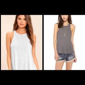 TWO free people long beach tanks